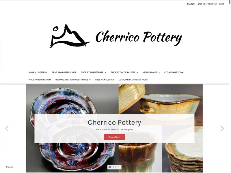 Cherrico Pottery online store selling hand thrown pottery