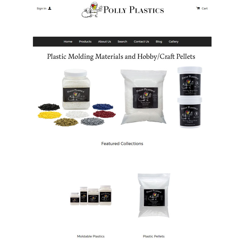 Polly Plastics online store selling plastic molding materials